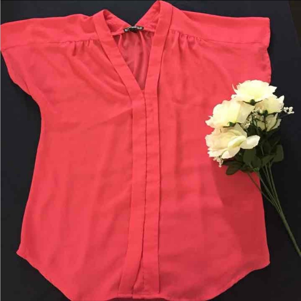 Express Vibrant Pink Blouse